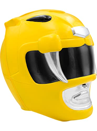 Funidelia | Casque Power Ranger Jaune adulte pour femme ▶ Super héros, Dessins Animés - Accesoires pour Adultes, accessoire pour déguisement - Jaune