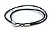 Bico 3mm (0.12 inch) Black Leather Necklace (CL7 Black) Tribal Skate Jewelry