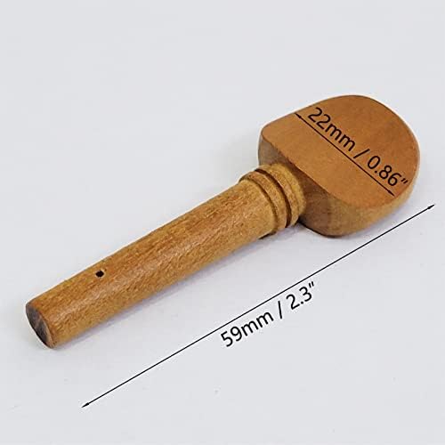 4X Violin Fiddle Tuning Peg Set 4/4 Size Wooden Replacement Jujube Wood image 5