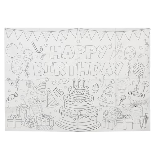 jojofuny Nappe Géante et Design Créatif pour Garçon et Filles en Papier à Colorier Grand Espace de Coloriage pour Fêtes d'anniversaire et Activités Ludiques
