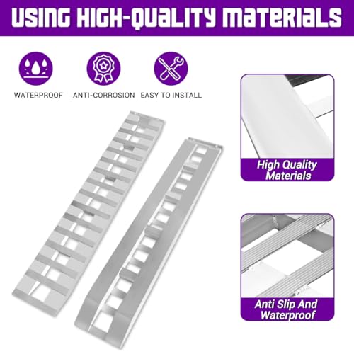 Rampas de aluminio para remolque 73" x 16" 6000 lbs miniatura 5
