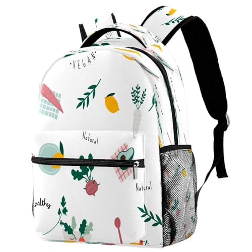 Sac à dos école et voyage pour filles et garçons grand compartiment 40cm