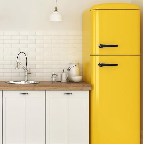 Image of ONETON Glossy Yellow Contact Paper Decorative Self Adhesive Counter Top Peel and Stick Wallpaper for Kitchen Cabinets Shelf Drawer Liner Desk Dresser (Yellow Glossy WP, 24x150 inch)