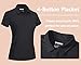 TACVASEN Golf Polo Shirt for Women Short Sleeve SPF Shirts Womens Running Shirts Athletic Shirts Quick Dry Casual Work Shirts