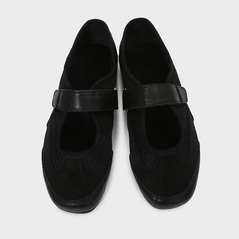 MAVMAX Ballet Sneakers for Women Sneakerina Round Toes Hook and Loop Ballet Flat Y2K Retro Ballerina Sneakers for Daily Dressy Outgoing Work 2025 Spring Summer3