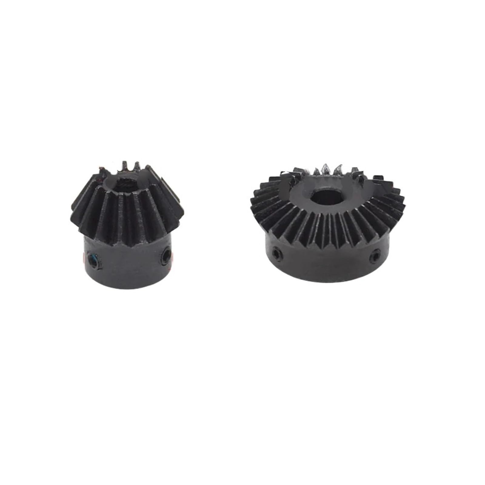 Bevel Gear Pinion Hardware Mechanical 1PcS 1.5 Module 90 Degree 1:2 Bevel Gear 15+30/16+32/18+36/20+40/24+48Teeth Metal Bevel Gear Mechanical Transmission Part(24Teeth and 48Teeth)