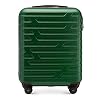 Stevige kleine koffer kofferwagen handbagage van WITTCHEN ABS 54 x 39 x 23 cm 2,8 kg 38 L grijze koffer voor handbagageplank Groen, 54 cm