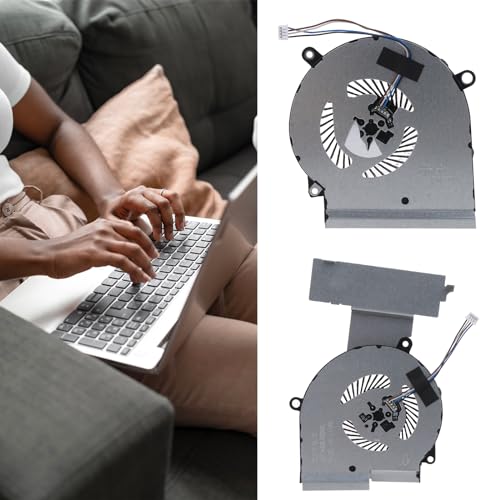 BELOWSYALER Ventilador de refrigeración de CPU GPU para OMEN 4 15-DC TPN-Q211, portátil, tarjeta gráfica, radiadores, disipador de calor, enfriador de CPU de perfil bajo, metal - imagen 3