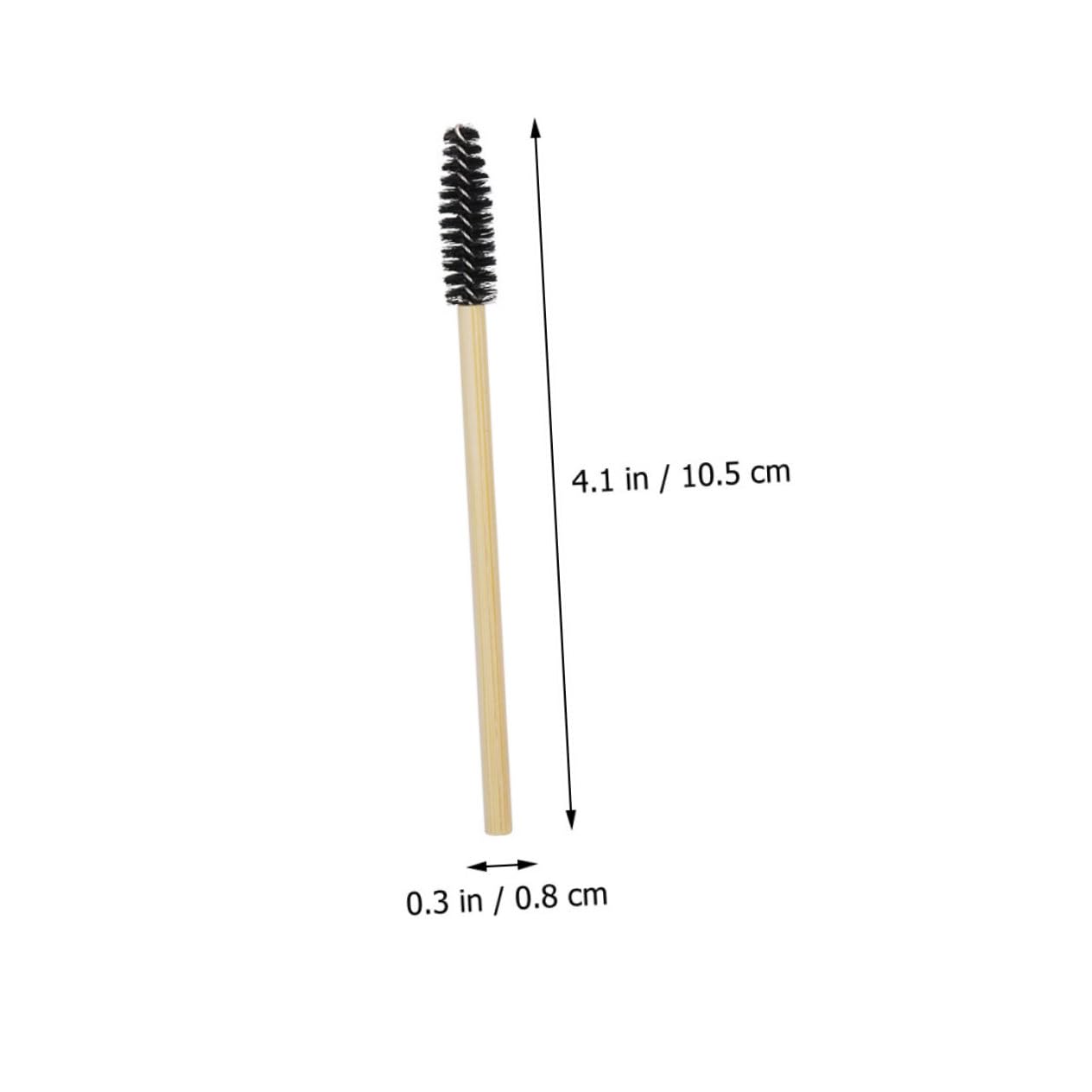 Gogogmee 100pcs Disposable Eyelash and Eyebrow Brushes Mascara Wand Applicator Set Clean Organize Makeup Application Spiral Brush Head