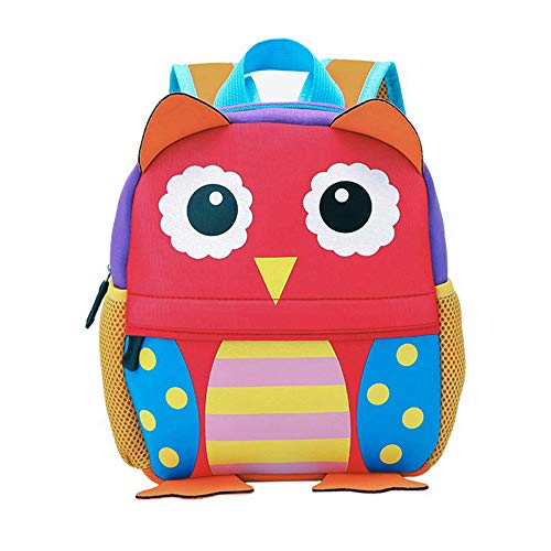 Preisvergleich Produktbild Vertvie Kinderrucksack Animal Schule Kinder Backpack Kindergarten Rucksack Babyrucksack Mini Rucksack Kinder Schulrucksack Kleinkind Kindertaschen 2-6 Jahre (Eule)
