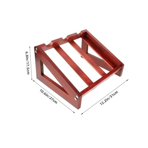 Soporte de madera para botellas de vino de mesa miniatura 2
