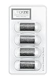 UTILYZE Wet & Dry Refill Rollers for Electronic Foot File Pedicure Electric Callus Remover, 4 Pack (Extra Coarse)