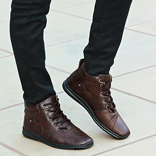 Rising Wolf Synthetic Leather Casual Boots