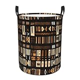 Taille : la taille du panier à linge africain imprimé tribal est de 34 x 42 cm, et la capacité est de 38 l, M 40 x 50 cm, et la capacité est de 63 l.