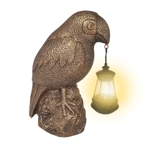 Estatua Solar de Pájaro Loro como Lámpara Decorativa para Regalo de Bodas 2