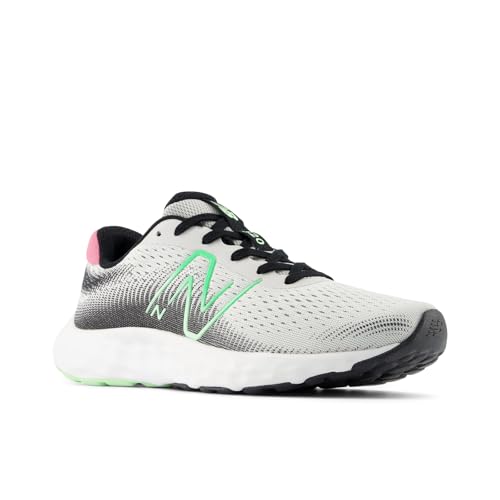 New Balance New Balance Women's 520 V8 Running Shoe, Raincloud/Green Aura/Real Pink, 5 M