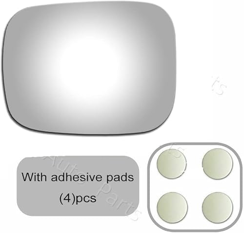 Miniatura 4 de ReYee Espejo lateral de cristal para Volvo V70 2007-2010 2007-2010 XC70 2007-2014 XC90 Driver lado izquierdo espejo reemplazo de vidrio sin placa de