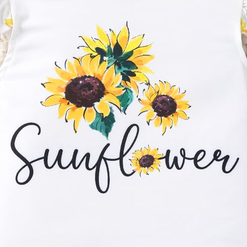 Image of Girls summer clothing 2PCS floral elements, pleated sleeve top flared pants set, suitable for 4T-12Y