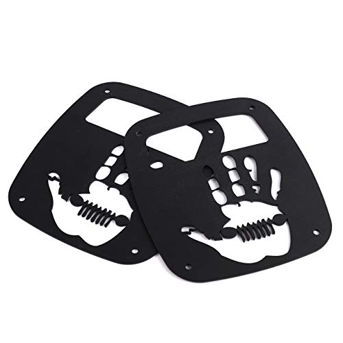 Partol Tail Light Guard Cover For Jeep Wrangler TJ YJ 1987-2006, Exterior Tail Light Guard Protect Shade Hollow Out Rear Tail Light Covers (Palm)