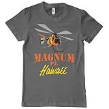 Magnum P.I. Officially Licensed Mens T-Shirt (Dark Grey), X-Large