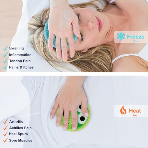 Image of Gel Ice Pack for Injuries 2 Packs Cute Reusable Hot Cold Gel Packs