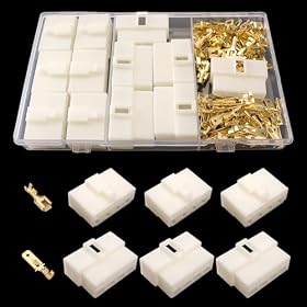 Lyeteung 112 Piezas 6.3mm 8 Pines Cable Eléctrico Conector…