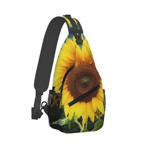 Sac à bandoulière tournesol mixte pour randonnée et quotidien