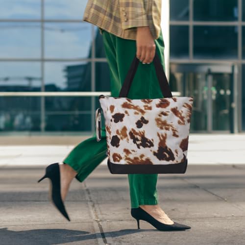 Image of NGIL Medium Top Zipper Closure Canvas Tote Bag with Attached Matching Coin Purse For Moms and Nurses