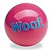 Planet Dog Orbee Tuff Woof Ball, Fetch-Chew Dog Toy, 100% Guaranteed Tough, Made in the USA, Medium 3", Pink