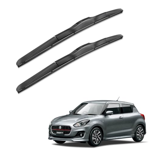 Image of Oshotto Frameless (O.E.M Type) Wiper Blades Compatible with Maruti Suzuki Swift 2018-2026 (21 inch / 19 inch)