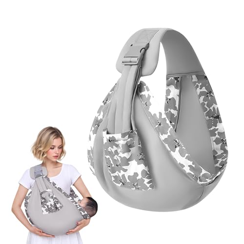 Portabebés fácil de llevar, Mochila Portabebes para Recién Nacidos de 0 a 36 Meses, Mochila Bebe Portabebes, Portabebés Multifuncional Portátil, Hasta 20 kg (gris)