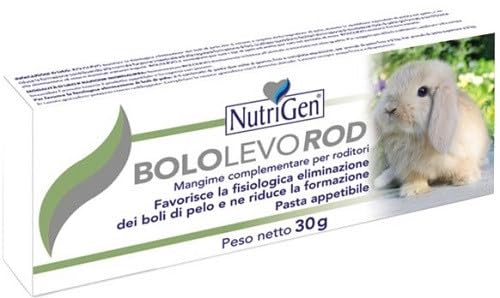 Nutrigen Bololevo Rod, Pasta apetecible 30 gr - Favorece la eliminación fisiológica de los bolos de Pelo y reduce la formación