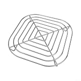 Yhenlovtt Cesta de repuesto para freidora de aire en acero inoxidable 304 para Crispi FN101, rejilla plateada de 20 x 20 x 2 cm para freír hornear asar