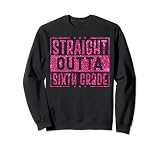 6to grado día de clases Rosa Graduación de sexto Sudadera