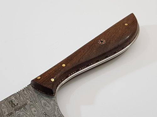 Handmade Damascus Steel Chef Knife. German Walnut.- Kitchen Knife.- Sword/Chef Kitchen Knife/Dagger/Full Tang/Bowie/Axe/Kukri/Knives Accessories/Survival/Hunting/Skinner #TOP3