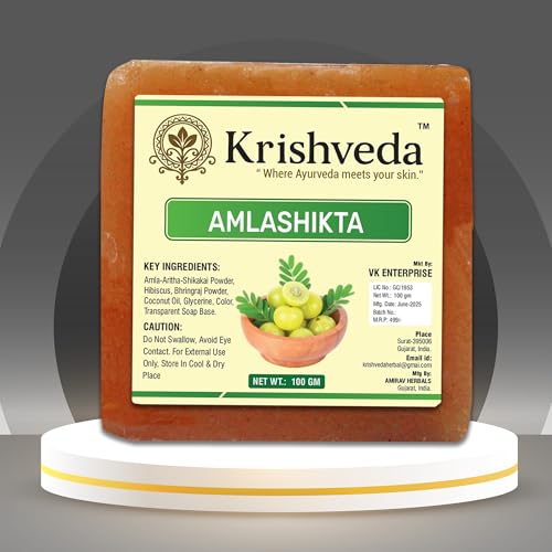 Krishveda Handmade Natural Bath Soap 100g - Image 3