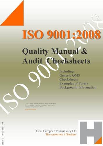 Buy ISO 9001:2008 Quality Manual and Audit Check Sheet Book Online at ...