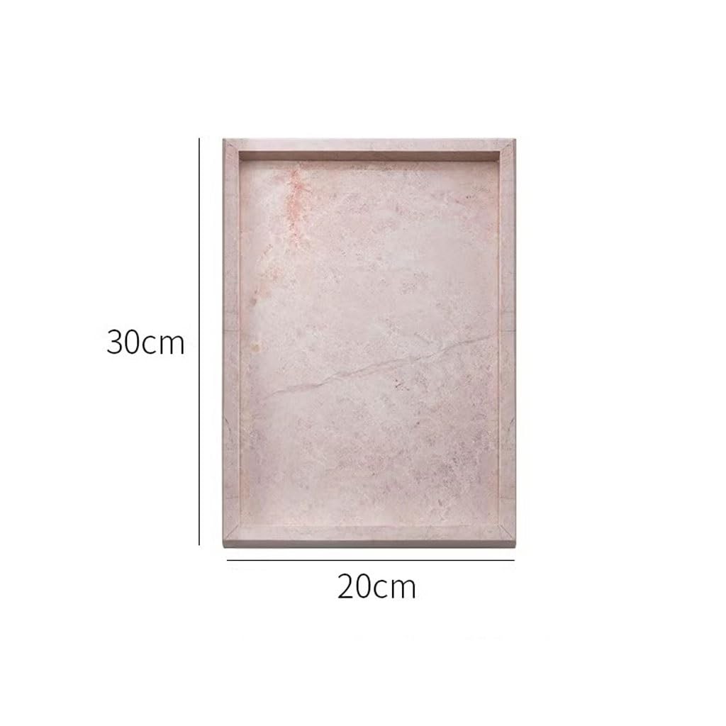 Bandejas Servir Comida Bandeja De Mármol Simple Nórdica, Joyería Almacenamiento Rosa Rectangular For El Hogar Mesa Cama