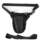 Klanata Multifunktionale Motorrad-Beintasche, Gürteltasche, Brusttasche, Umhängetasche zum Radfahren – wasserdichtes Oxford, reflektierende Sicherheit, verstellbare Träger, großes