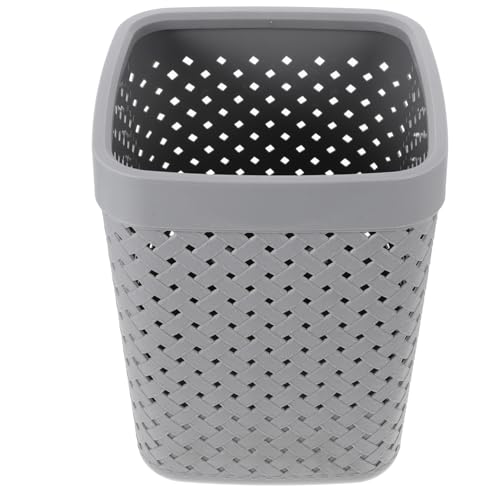 Caneca de basura rectangular de plástico pequeño Uonlytech