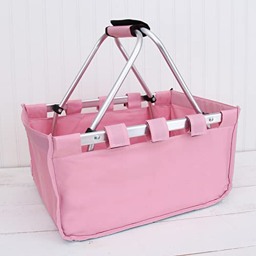 ThreadArt Collapsible Market Basket, Pink