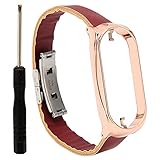 CUIR PU SOUPLE: Le bracelet de montre intelligent adopte un matériau en cuir PU, doux et doux pour la peau, flexible et résistant à l'usure. Matériau en acier inoxydable, ferme et robuste, antirouille et résistant aux chocs.