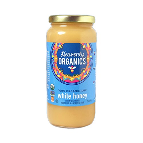 Miel Blanca Cruda 100% Orgánica Heavenly Organics 22 Oz