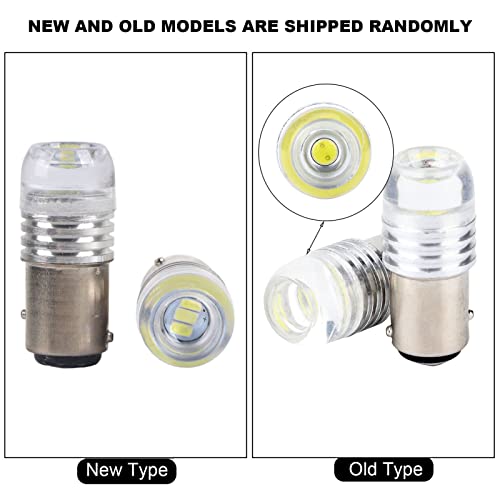 Qiilu 2Pcs 12V Dc White 1157 2357 Strobe Flashing Led Projector Bulbs For Car Tail Brake Lights Dc 12V #TOP6