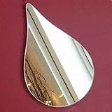 Super Cool Creations Raindrop Mirror - 20cm x 12cm / 7.9in x 4.7in