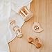 Mamimami Home Giocattolo del Bambino Fagottino di Legno 4PCS Montessori Gioca a Ginnastica Giocattolo Giocattolo Sensoriale del Neonato Sonaglio Neonato Activity Teether Rattle