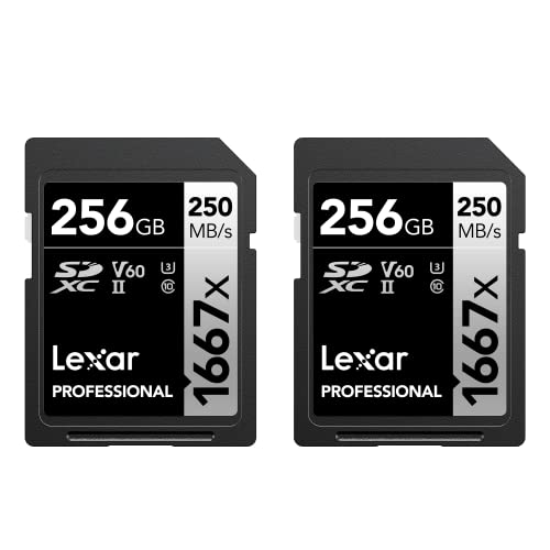 Lexar Professional 1667X 256Gb (2-Pack) Sdxc Uhs-Ii Cards, Up To 250Mb/S Read, For Professional Photographer, Videographer, Enthusiast (Lsd1667256G-B2Nnu) #TOP28