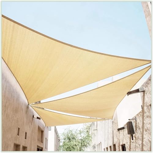 Voile d'ombrage beige pour aménager une terrasse ombragée - 3