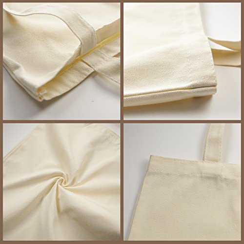 ORJ Sublimation blank canvas bags bulk,Polyester Tote Bags for Sublimation, 6 PCS 13 x 15 Inch Blank Canvas Tote Bags DIY custom Shopping Bag by ORJ - Used condition - Image 3