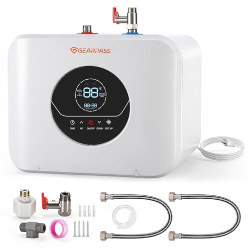 GEARPASS 4 Gallons Electric Mini Tank Water Heater 120V 1500W,